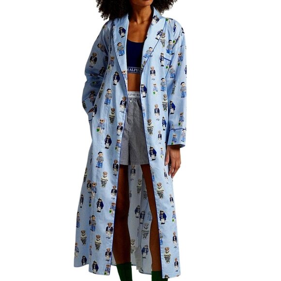 Polo Ralph Lauren Polo Bear Cotton Robe - 4P0248 (R2809, Oxford Blue)